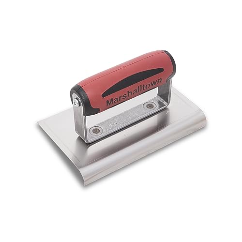 MARSHALLTOWN Curved Concrete Edger, 6 x 4 Stainless Steel Blade, 5/8 Lip x 1/2 Radius, Made In The USA, 138SSD - size: 6 x 4 x 5/8 x 1/2