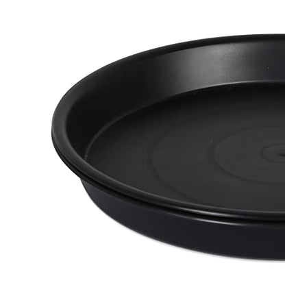 8 Pack 10Inch 12Inch 14Inch 15 Inch Plant Saucer Plastic Plant Saucer Drip Trays Plant Saucers for Indoors Outdoor Plant (10+12+14+15 inch) Black - color: 10+12+14+15