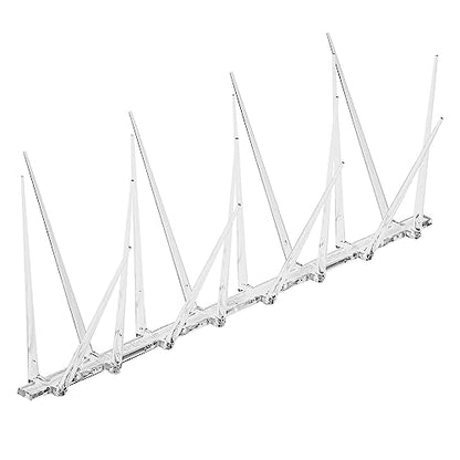 Bird B Gone EnviroSpike Plastic Bird Spikes, 10ft, Clear - size: 10 Feet Long