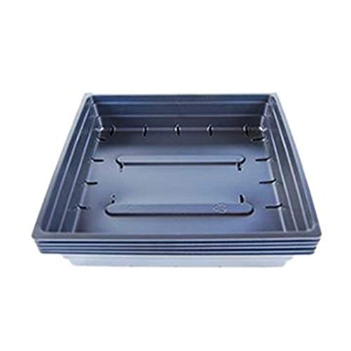 Living Whole Foods Plant Germination Drip Trays - Pack of 100-10" by 10" Black Plastic Greenhouse Growing Trays with No Drain Holes - for Seedlings, Microgreens, Wheatgrass, More - size: Pack of 100