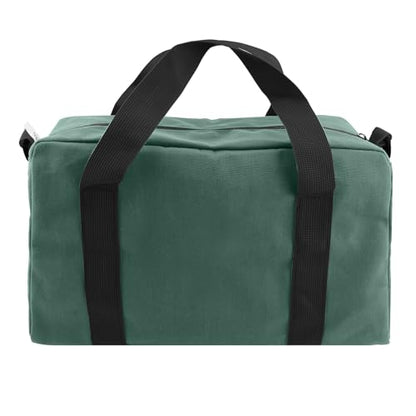 Small Tool Bag, Close Top Wide Mouth Tool Organizer Bag, Large Tool Bags - color: DarkGreen, size: 12 Inch