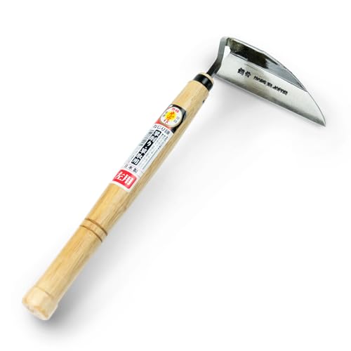 HOUNEN Left-Handed Japanese Weeding Sickle, 4.7-Inch Composite Steel Blade - color: 4.7" Left-Handed Twisted Weeder
