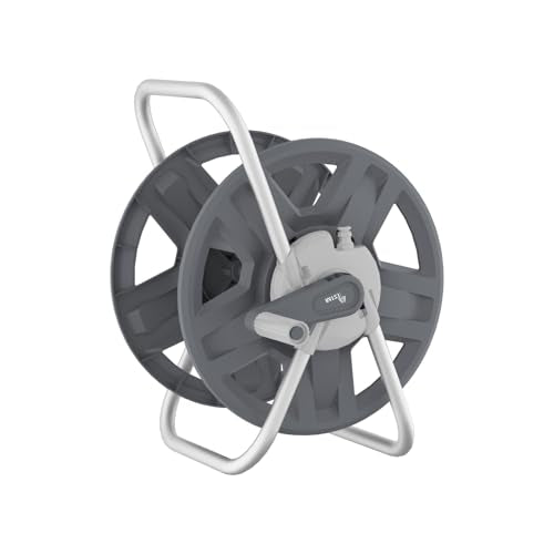 Water Hose Reel,Holds 60-80 Ft of 5/8" Hose - color: Grey