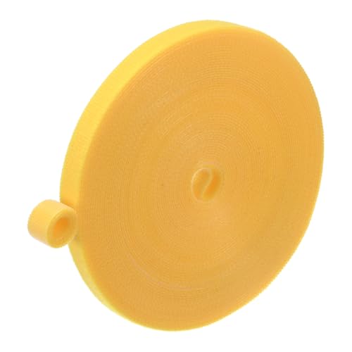 M METERXITY 1-Roll Garden Plant Tape, 33 ft x 0.4 in Garden Hook and Loop Plant Ties Multi-Purpose Use Adjustable and Reusable Twist Wire Tape for Plants/Flowers/Vines [Yellow] - color: Yellow, size: 33 ft x 0.4 in