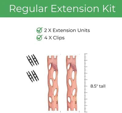 Treleaf Zella Regular Extension Kit (2 Extensions) - Wooden Extendable Plant Trellis for Indoor Climbing Houseplants - Modular Plant Support - size: Regular Extension Kit