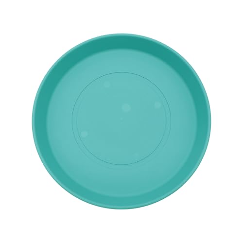 The HC Companies Round Prima Flower Pot Saucers - Plastic Plant Saucer for Outdoors & Indoors - Traditional Plant Pot Trays for Water Drainage -Durable Plant Tray (7-inch Dusty Teal, Pack of 1) - color: Dusty Teal, size: 7", style: Pack of 1