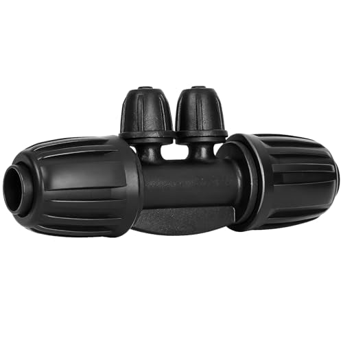 13 pack 1/2 Inch To 1/4 Inch Drip Irrigation Fittings, 1/2" (1/2" ID x 0.65" OD) to 1/4" Drip Line Reducing Tee 1/2" x 1/4" 4 Way Splitter Connectors for Garden Irrigation System - size: 1/2" x 1/4" 4 Way Splitter