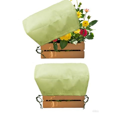 EJW Plant Covers, Freeze Protection for Plants,3 Pack 23.8"*11.8"*11.8" Frost Cloth for Plants，Plant Protectors for Winter，Frost Blankets for Plants， Used for Flower pots, Flower Boxes, Small Plants - size: 3PCS-23.8*11.8*11.8(inch)