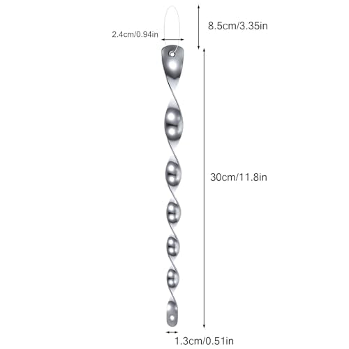 8Pcs Woodpecker Bird Scare Devices, Weather-Resistant Reflective Rods with Spiraling Light Flashes, Reflective Scare Rods Control Device to and Woodpecker Away from Trees, Porch
