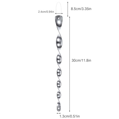 8Pcs Woodpecker Bird Scare Devices, Weather-Resistant Reflective Rods with Spiraling Light Flashes, Reflective Scare Rods Control Device to and Woodpecker Away from Trees, Porch