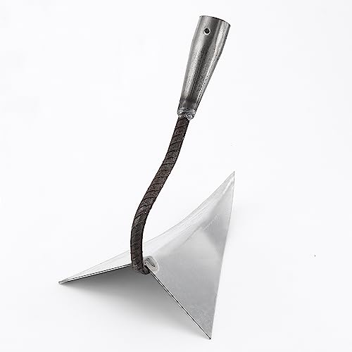 3 PCS Hoe Garden Tool Set, Triangle Gardening Hoes with Sharp Blade, Hand Plow Hoes for Digging, Backyard Weeding, Loosing Soil - size: Triangular Hoes 3PCS