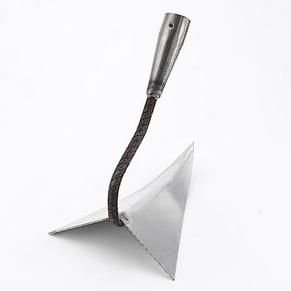 3 PCS Hoe Garden Tool Set, Triangle Gardening Hoes with Sharp Blade, Hand Plow Hoes for Digging, Backyard Weeding, Loosing Soil - size: Triangular Hoes 3PCS