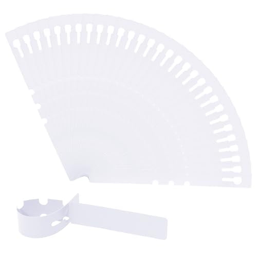 Murtenze 200Pcs Plastic Plant Labels, Wrap Around Tree Tags Waterproof Markers, Adjustable Nursery Labels for Plants, Garden, Outdoor (White) - color: White (200pcs)