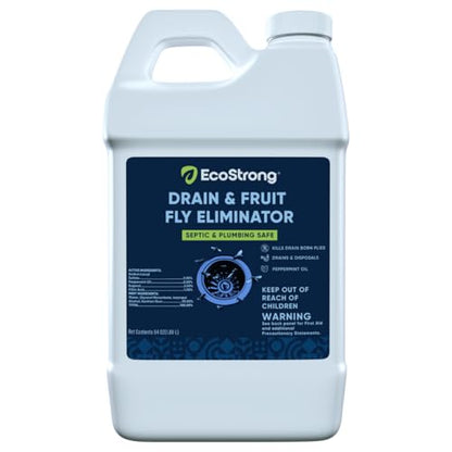 Fruit Fly Drain Treatment | Drain Fly Eliminator | Eliminates Gnats, Sewer Flies and More - Works in All Drains - 64 Fl Oz - size: 64 Fl Oz (Pack of 1)