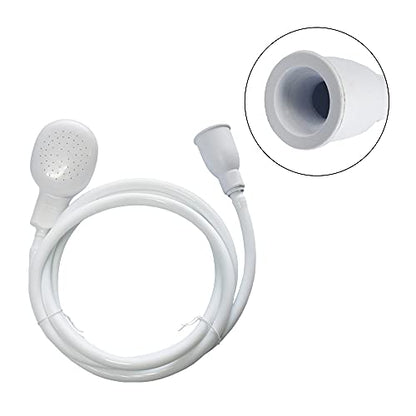 2m/6.56ft Pet Sink Spray Hose Portable Garden/Tub Faucet Sprayer Handheld Hose Faucet Shower for Bathing Baby,Pets,Washing Hair,Rinsing Vegetables - color: White - 2m/6.56ft