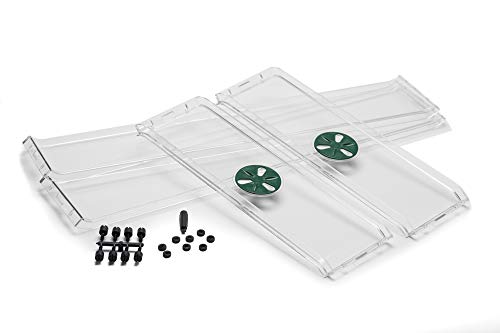EarlyGrow 93807 Domed Propagator, 2 Height Extenders, Green - size: 2 Side Extenders with no Clip Set