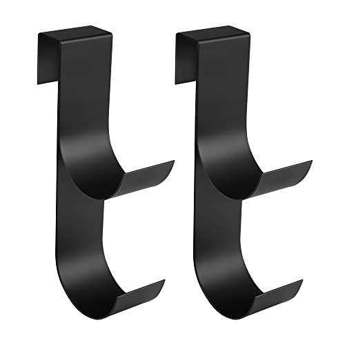 codree 2 Pcs Pool Fence Hooks for Pool Equipment, Slipe-on Fence Hanger - color: Black-2