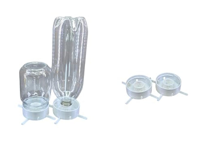Set of 6 Mason Jar(Normal Mouth) or Soda Bottle Adapter 3D Printed/Self-Watering Micro Greens/self-Watering Micro Greens System (Set of 6 caps) - style: Set of 6 caps