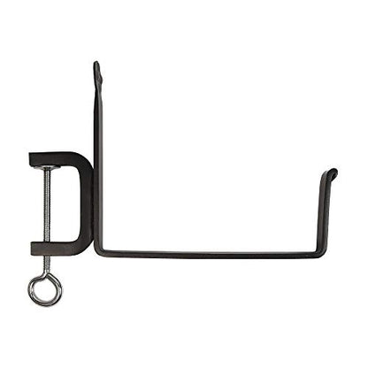 Achla Designs SFB-02C, 8 inch Railing clamp Window Flower Box Brackets, Black - size: 8 Inch