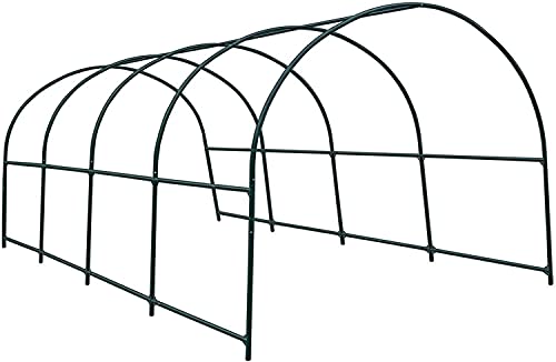 Benefit-USA Multi-Size Large Garden Support Arch Frame Climbing Plant Arch Arbor for Flowers/Fruits/Vegetables (15.9'X7'X7.2'), Green - size: 15.9 ft x 7 ft x 7.2 ft