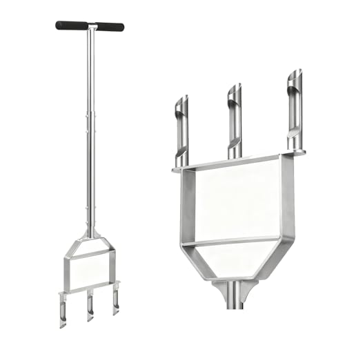 Manual Core Aerator Lawn Tool, Stainless Steel Lawn Aerator Tool