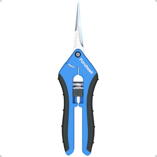 Fondwell 6.5" Small Pruning Shears for Gardening, Plant Trimming Scissors
