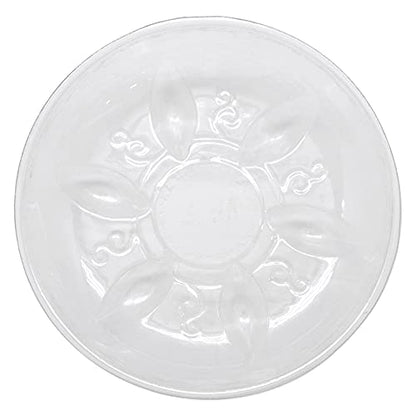 Arcadia Garden Products PS16 6" Heavy Duty Clear Plastic Saucer (Pack of 5), 6, Transparent - size: 6"