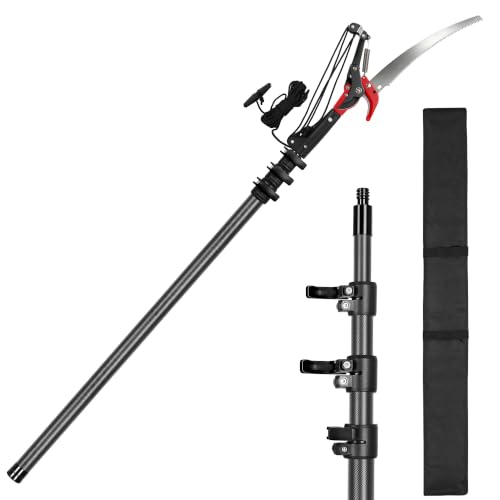 DOBEN 16FT Carbon Fiber Tree Trimmer, Telescoping Long Handle Pruner - size: 16 FT