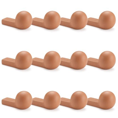 LemonRoad 12 Set Terra Cotta Cement Pot Feet for Outdoor Planters, Round - style: Round