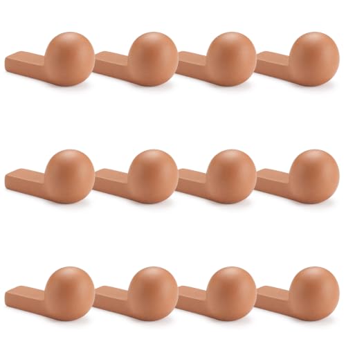 LemonRoad 12 Set Terra Cotta Cement Pot Feet for Outdoor Planters, Round - style: Round