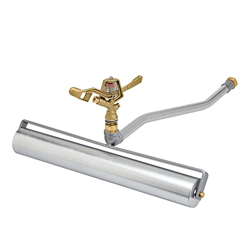 Underhill RollerPro 22-Inch Portable Sprinkler System Base with 3/4-Inch Full Circle Brass Impact Sprinkler, 1-Inch FHT x 1-Inch FPT, A-RP221-SI075F - size: 3/4", style: Full Circle