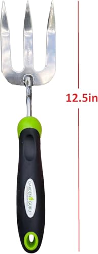 Garden Guru Stainless Steel Hand Weeder Fork Tool – Rust Resistant Stainless Steel – Ergonomic Handle – Great for Planting, Spreading Mulch, Weeding, Loosening & Transplanting Soil - 1 Case (50 Pcs) - size: 50 Pack, style: Stainless Steel
