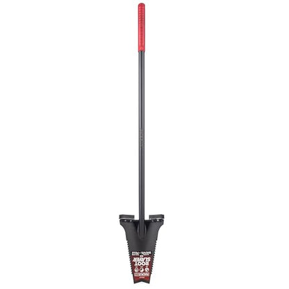 Root Slayer RS241 Long Handle Steel Garden Shovel, Black - color: Black, size: XL
