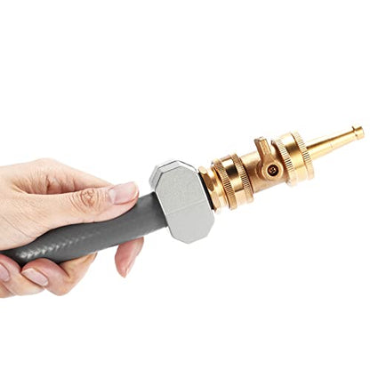 Jet Nozzle Power Washer for Garden Hose - color: Nozzle Jet+Shut Off Valve (1 Set)