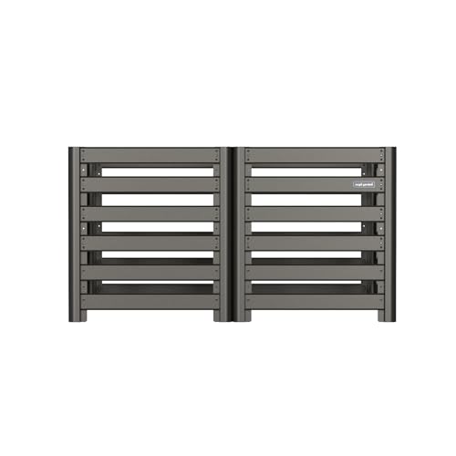 Vego Garden Compost Bin Outdoor, 32" Tall Modular Composting Bin 60" x 30" x 32" (250 Gallons), All Metal Heavy-Duty Outdoor Composter - size: 60" x 30" x 32"