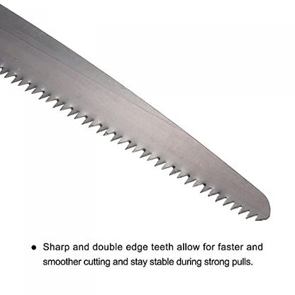 uxcell 2pcs 10 Inch Pruning Saws Straight Blade Hand Saw Wood Handle
