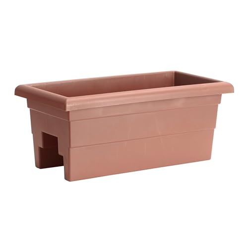 Root & Vessel Countryside Railing Planter Box, 24 Inch, Terra - color: Terra, size: 24 Inch
