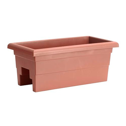 Root & Vessel Countryside Railing Planter Box, 24 Inch, Terra - color: Terra, size: 24 Inch