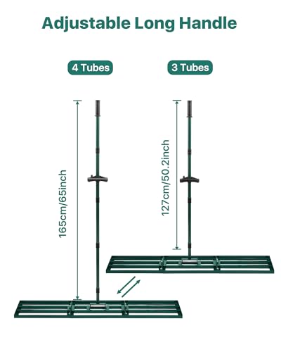 Lawn Leveling Rake, 45 x 10, Yard Leveling Rake for Soil - size: 45 Inches