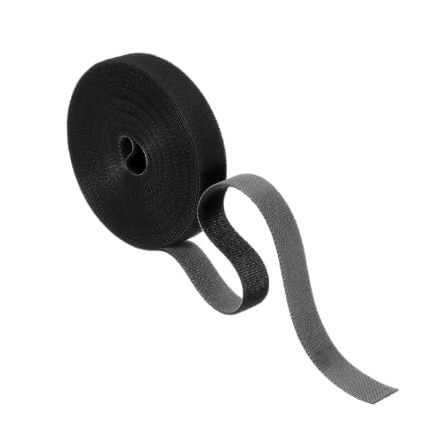 HARFINGTON Garden Plant Tape 16.4ft 19/32" Reusable Ties Strap Black - color: Black, size: 16.4ft x 19/32"