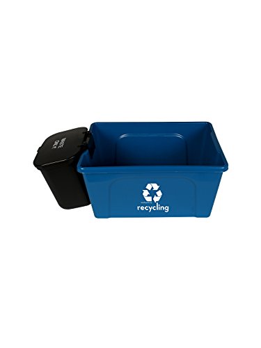 Hanging Wastebasket for Trash in Black, 4-Pack - size: Qty 4 Landfill Black
