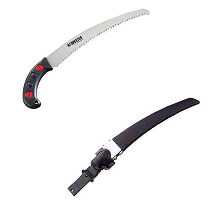 FORESTER Platinum SCHFP Professional Tools - 330mm 13"Curved Pruning Blade Hand Saw Tool with Scabbard & Handle Works on Pole Saws For Tree Trimming