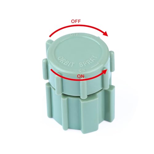 10 Pack Adjustable Bubbler Sprinkler Heads with 11.8in Stake, 360 Degree Micro Irrigation Emitters, Drip System Replacement Sprayer for Lawn Garden Plants Watering