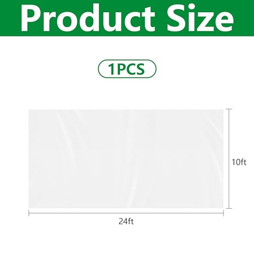 24 x 10 Ft Plant Sun Protection Cloth, Non-Woven Garden Plant Shade Cloth - color: 10 x 24 Ft-1pcs