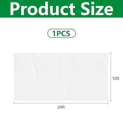24 x 10 Ft Plant Sun Protection Cloth, Non-Woven Garden Plant Shade Cloth - color: 10 x 24 Ft-1pcs