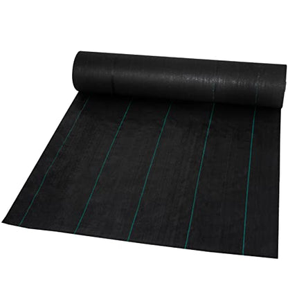 VEVOR Weed Barrier Fabric, Heavy Duty 4x100FT 5.8oz Woven Landscape Fabric, Garden Fabric Weed Barrier, Weed Control Fabric Ground Cover, Geotextile Fabric for Landscaping, Weed Block Gardening Mat - size: 4FT*100FT-5.8OZ, style: Woven