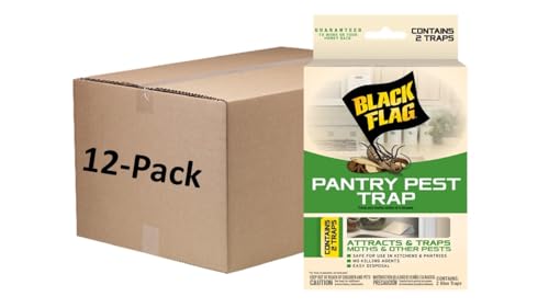 Black Flag Pantry Pest Trap 2 Count, Insect Traps, 12 Pack - size: 24 Count (Pack of 12)
