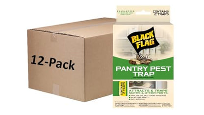 Black Flag Pantry Pest Trap 2 Count, Insect Traps, 12 Pack - size: 24 Count (Pack of 12)