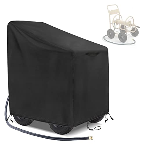 Outdoor Garden Hose Reel Cart Cover Waterproof-30.3x26.3x35in - size: 30.3"L x26.3"Wx 35"H