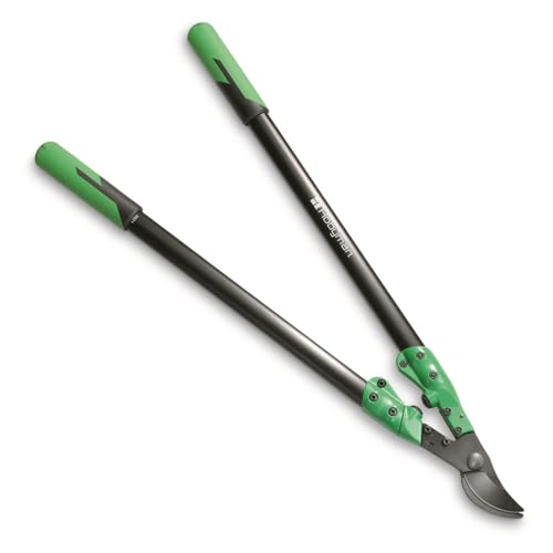 Hooyman Forged Loppers and Ratchet Pruner with Heavy Duty Steel Construction, Ergonomic No-Slip H-Grip Handles, and Blade Lock for Gardening, Land Management, Yard Work, Trimming, Pruning, and Outdoor - style: Forged Loppers